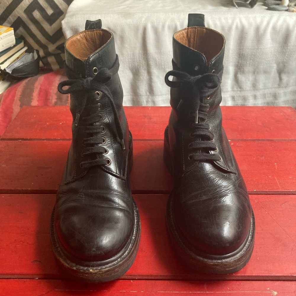 frye alice combat boots